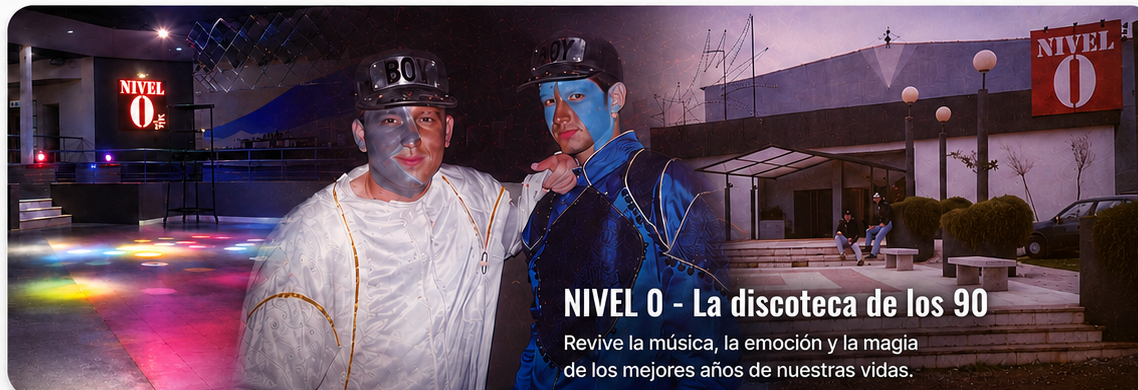 NIVEL 0 - La discoteca de los 90. Revive la música, la emoción y la magia de los mejores años de nuestras vidas.