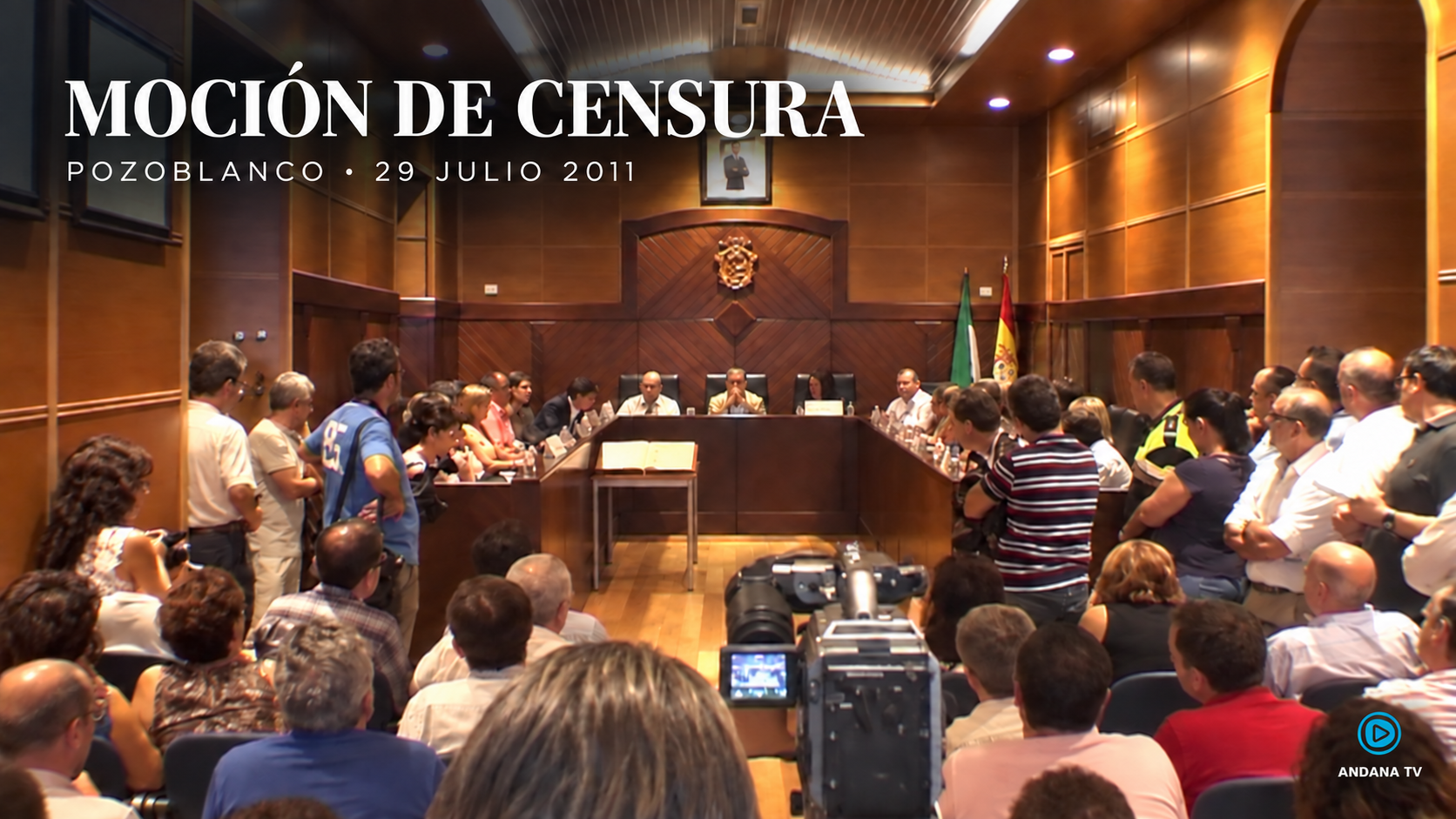 Sesión plenaria de la moción de censura en el Ayuntamiento de Pozoblanco, 29 de julio de 2011